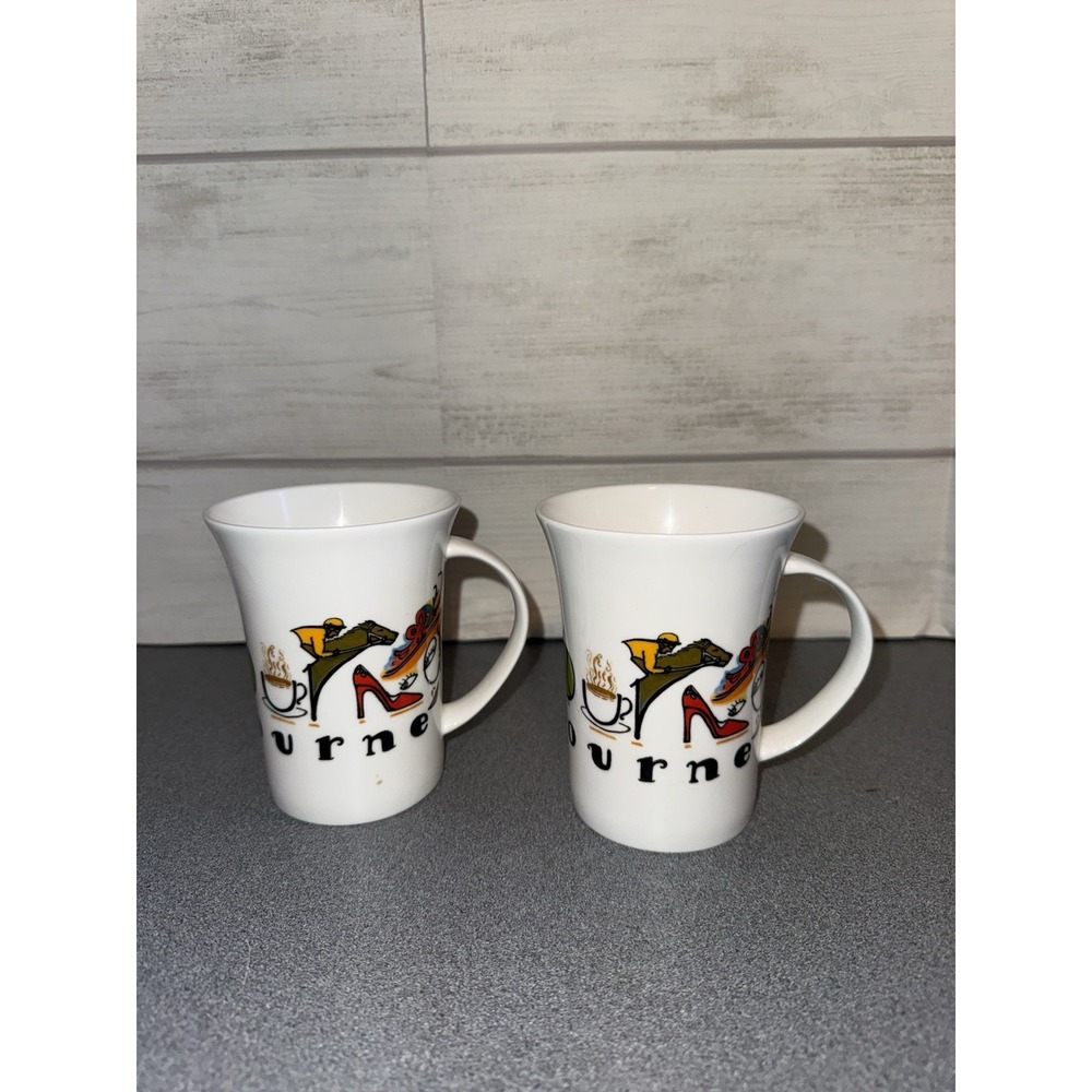 Melbourne Tourist Coffee Mugs , Set Of 2 , Australian Souvenirs